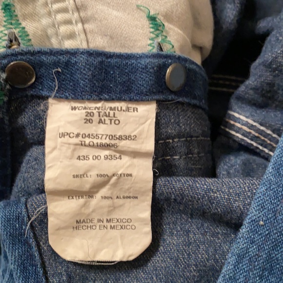 Vintage Lady Liberty denim bib overalls - Picture 6 of 6